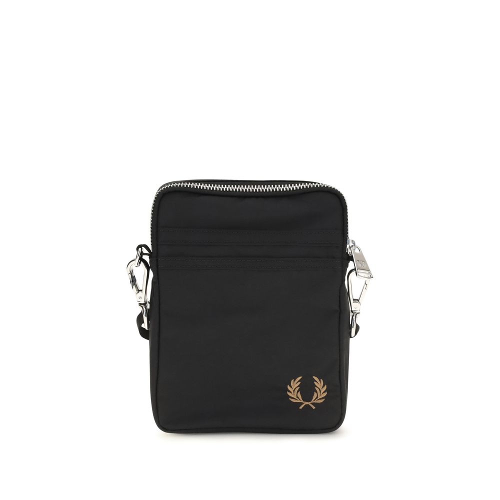 Fred Perry Black Nylon Shoulder Bag