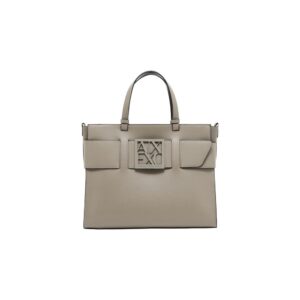 Armani Exchange Beige Artificial Leather Handbag