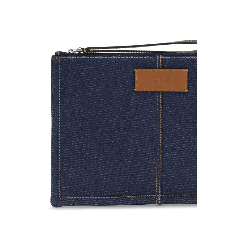 Fendi mėlyna medvilninė delninukė Fendi mėlyna medvilninė delninukė - Image 3