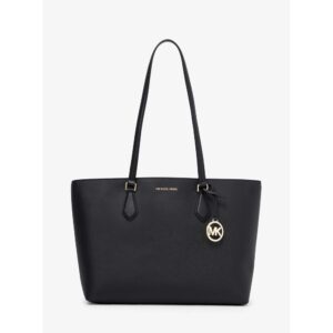Michael Kors raudona odinė rankinė per petį