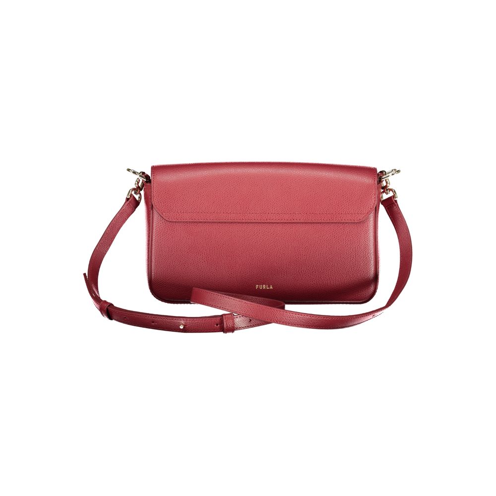 Furla Rosso Leather Women Handbag Furla Rosso Leather Women Handbag - Image 2