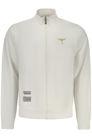 MILITARY ACADEMY MEN'S WHITE ZIP-UP SWEATSHIRT
