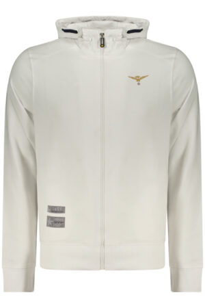 MILITARY ACADEMY MEN'S WHITE ZIP-UP SWEATSHIRT