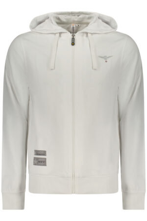 MILITARY ACADEMY MEN'S WHITE ZIP-UP SWEATSHIRT