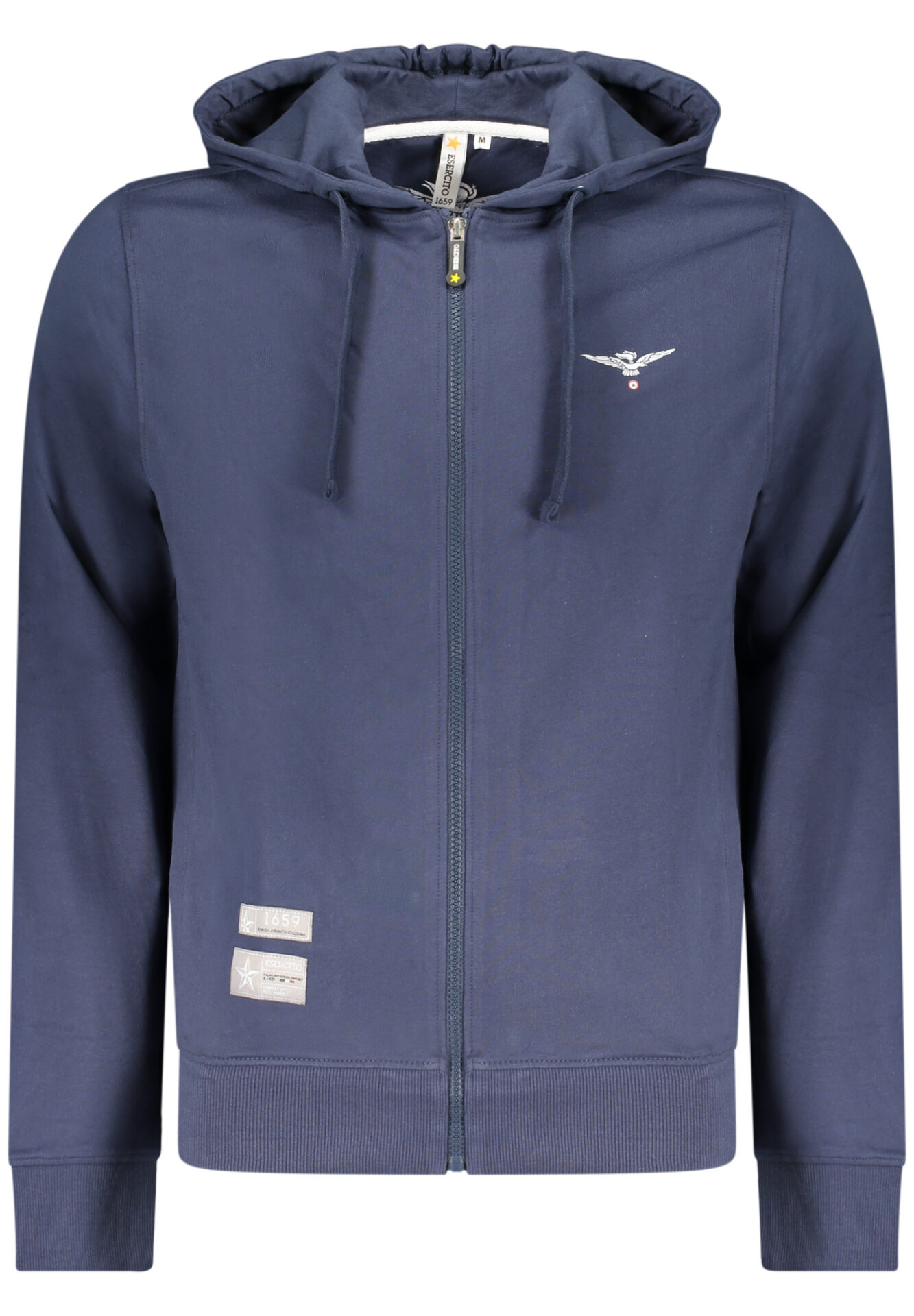 MILITARY ACADEMY MEN'S BLUE ZIP-UP SWEATSHIRT