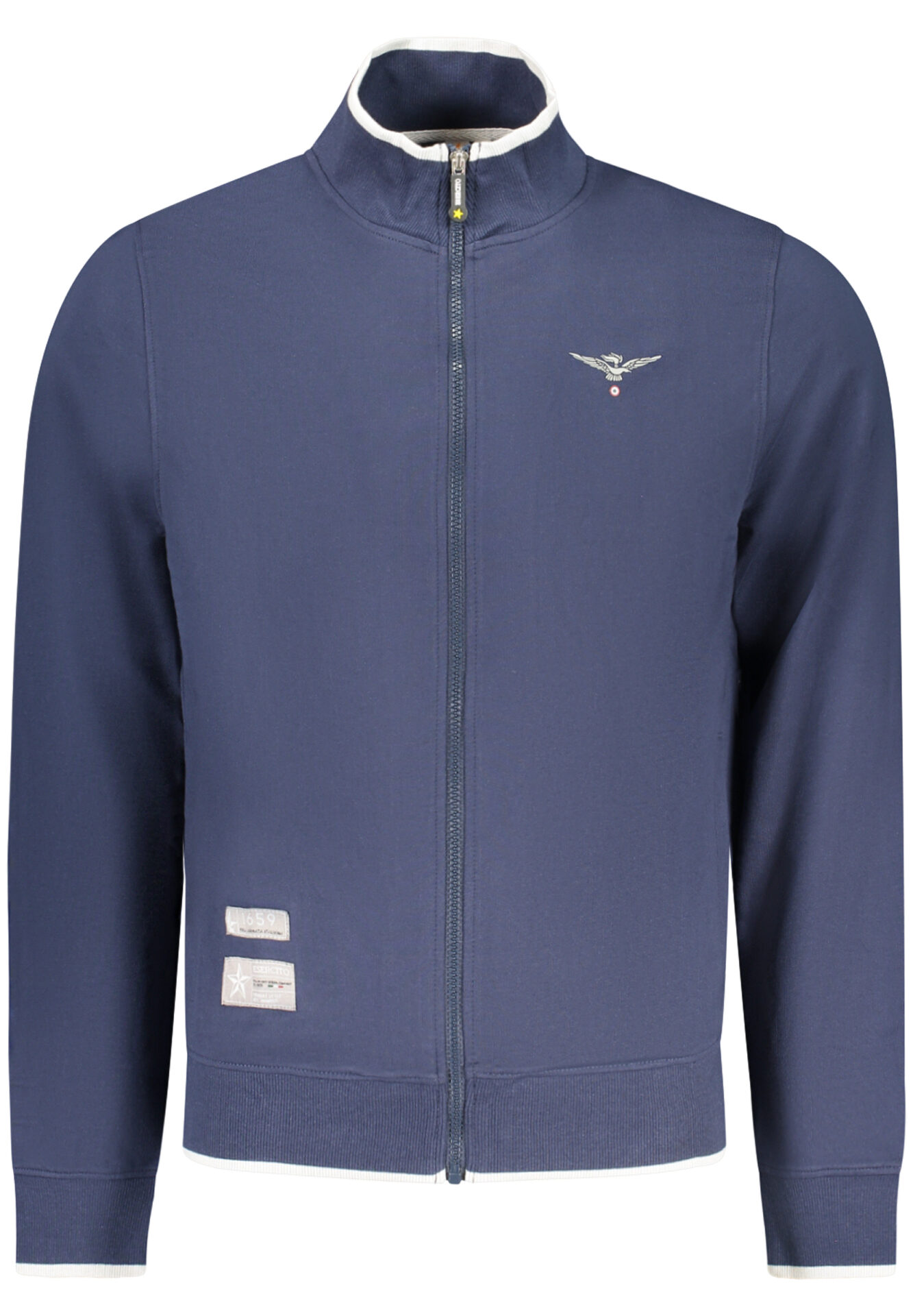 MILITARY ACADEMY MEN'S BLUE ZIP-UP SWEATSHIRT