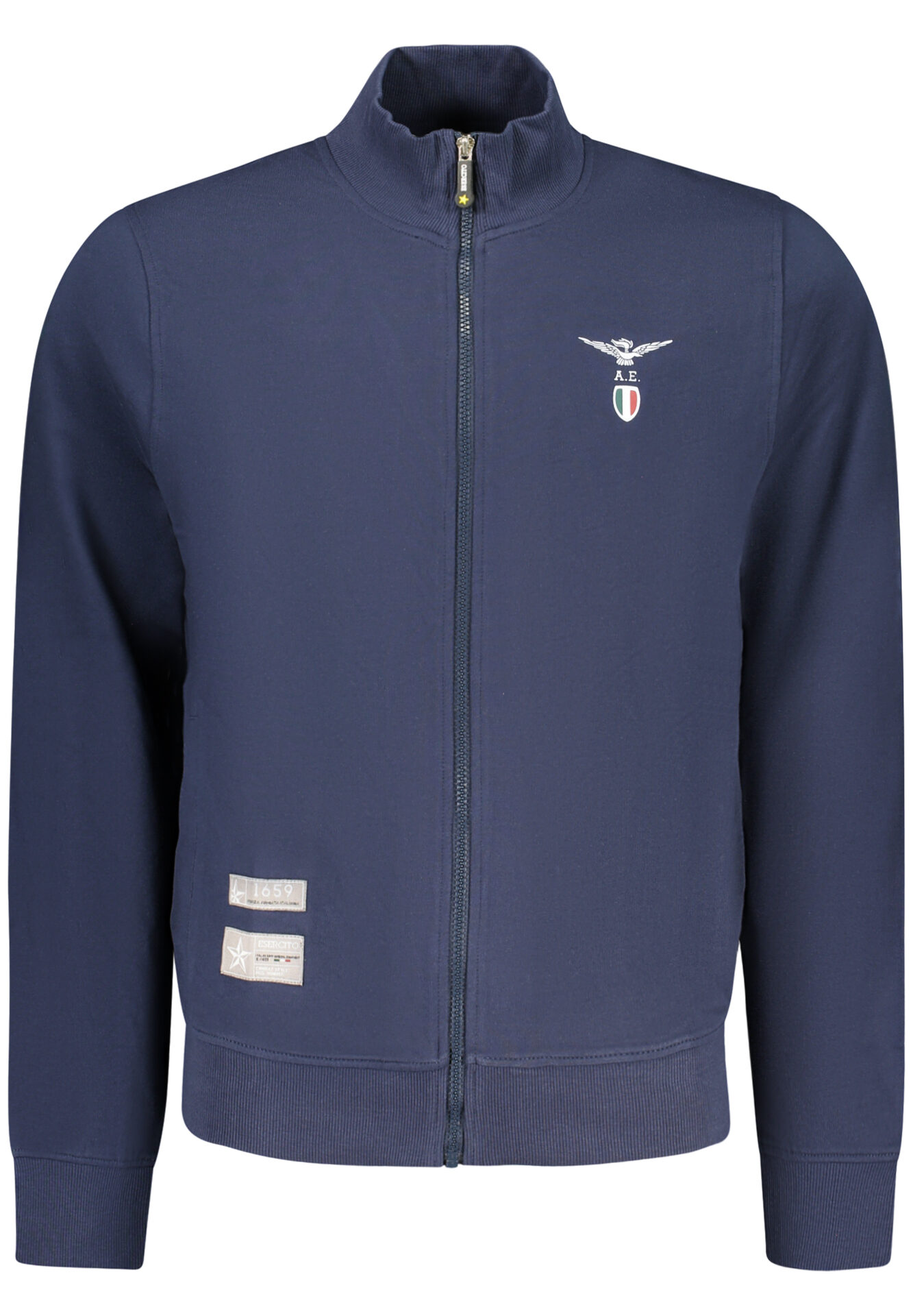 MILITARY ACADEMY MEN'S BLUE ZIP-UP SWEATSHIRT