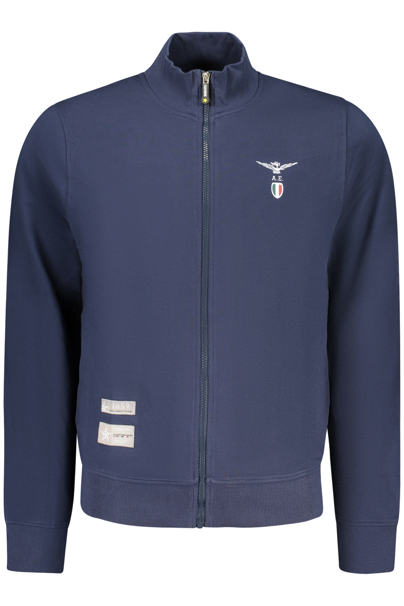 MILITARY ACADEMY MEN'S BLUE ZIP-UP SWEATSHIRT MILITARY ACADEMY MEN'S BLUE ZIP-UP SWEATSHIRT