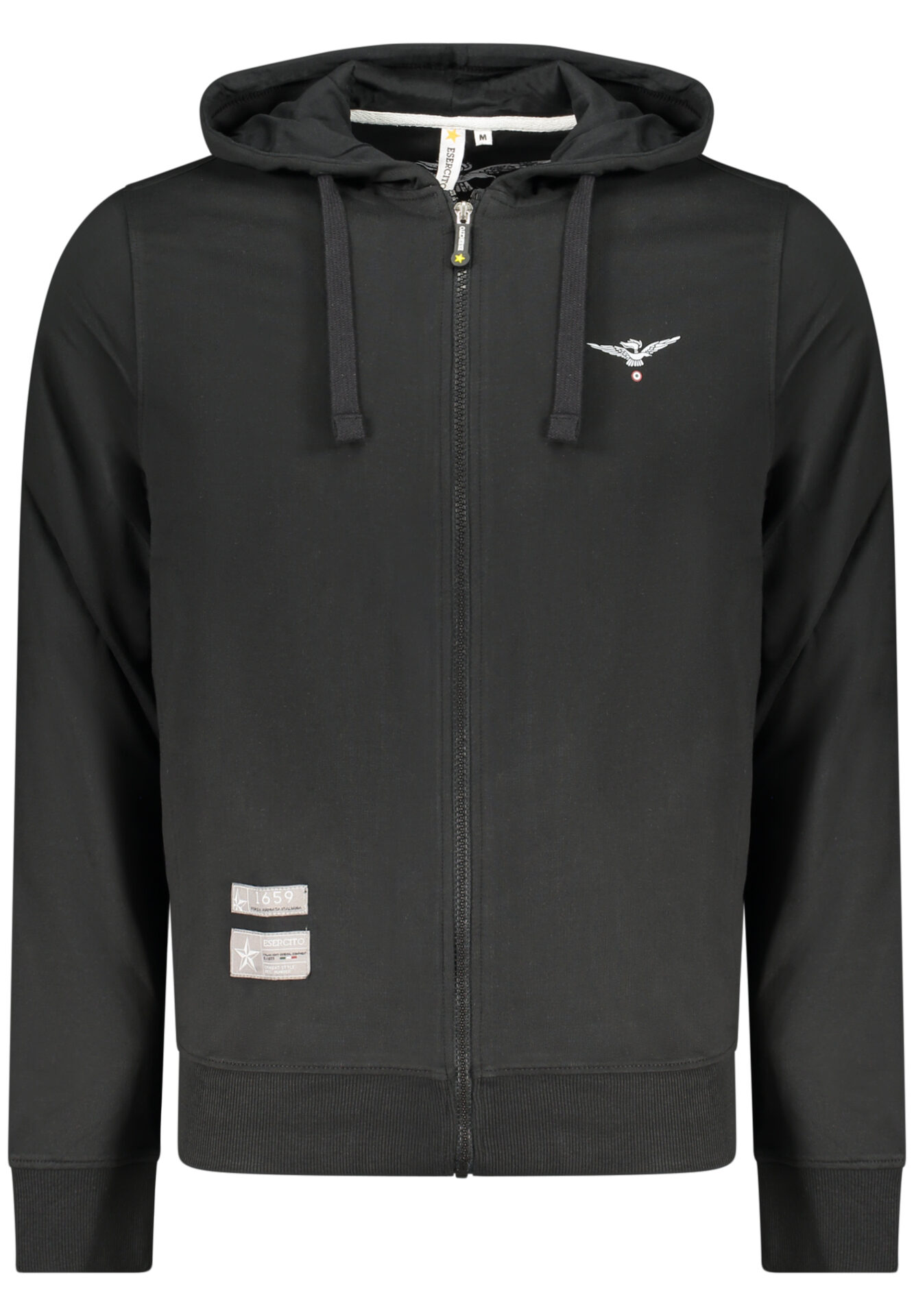 MILITARY ACADEMY MEN'S BLACK ZIP-UP SWEATSHIRT