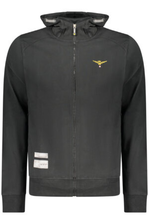 MILITARY ACADEMY MEN'S BLACK ZIP-UP SWEATSHIRT