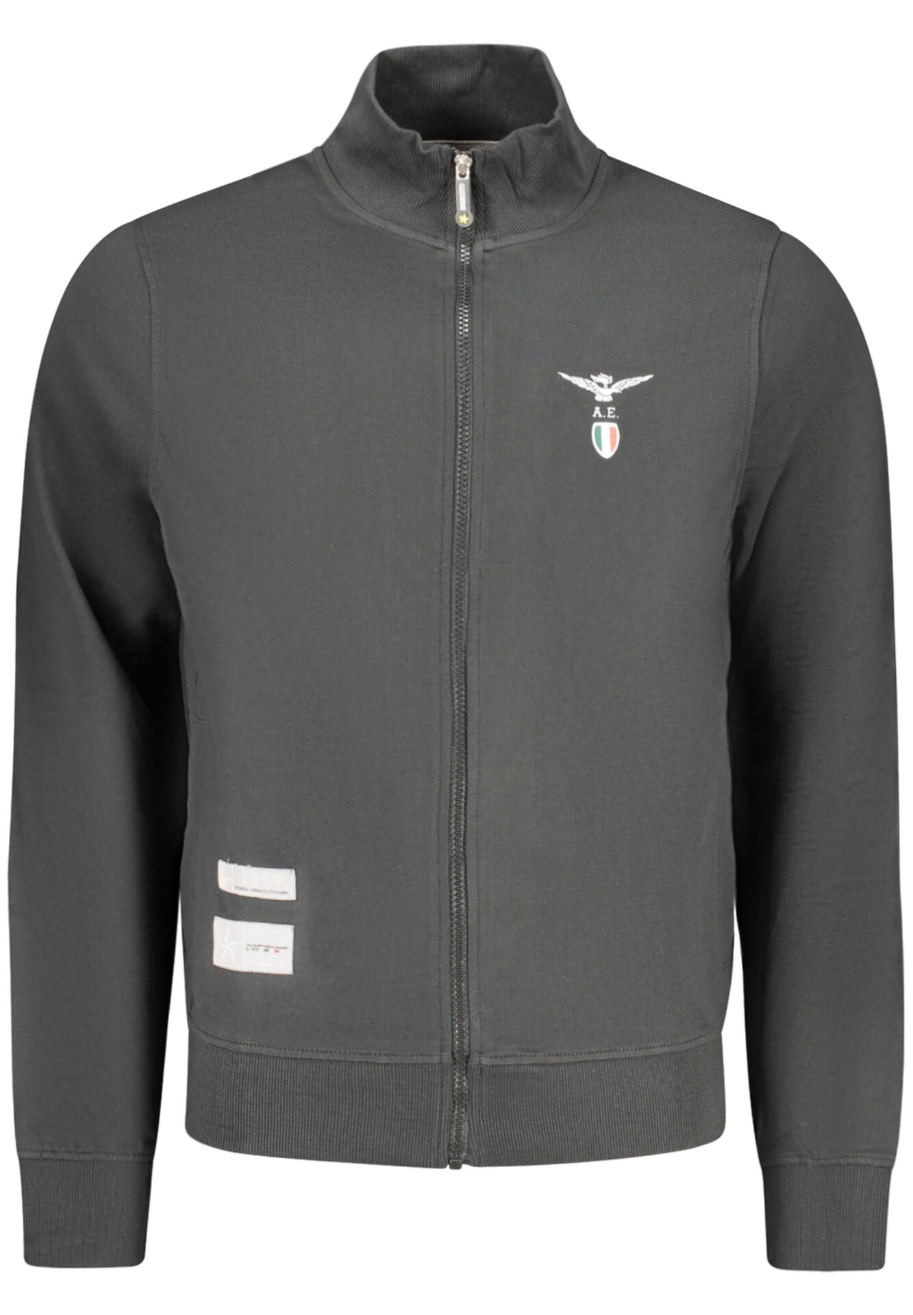 MILITARY ACADEMY MEN'S BLACK ZIP-UP SWEATSHIRT