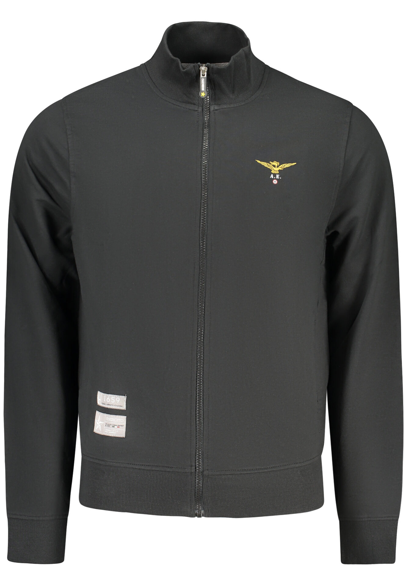 MILITARY ACADEMY MEN'S BLACK ZIP-UP SWEATSHIRT