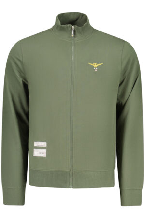 MILITARY ACADEMY MEN'S GREEN ZIP-UP SWEATSHIRT