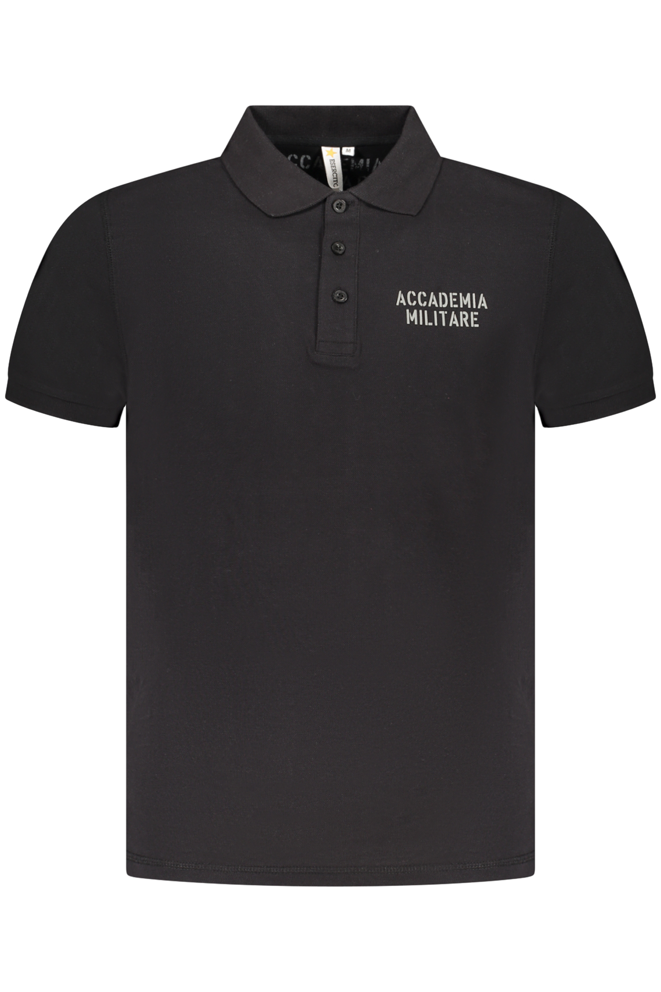 MILITARY ACADEMY juodi vyriški polo marškinėliai trumpomis rankovėmis MILITARY ACADEMY juodi vyriški polo marškinėliai trumpomis rankovėmis