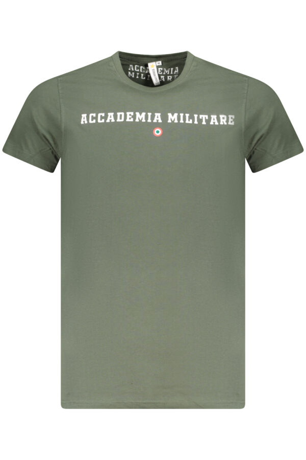 ACCADEMIA MILITARE žali vyriški marškinėliai trumpomis rankovėmis