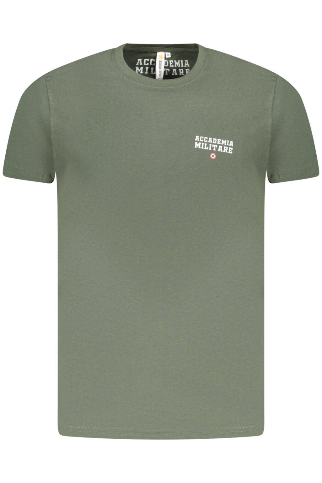 accademiamilitaret-shirtmanichecorteuomoverde_1 ACCADEMIA MILITARE žali vyriški marškinėliai trumpomis rankovėmis
