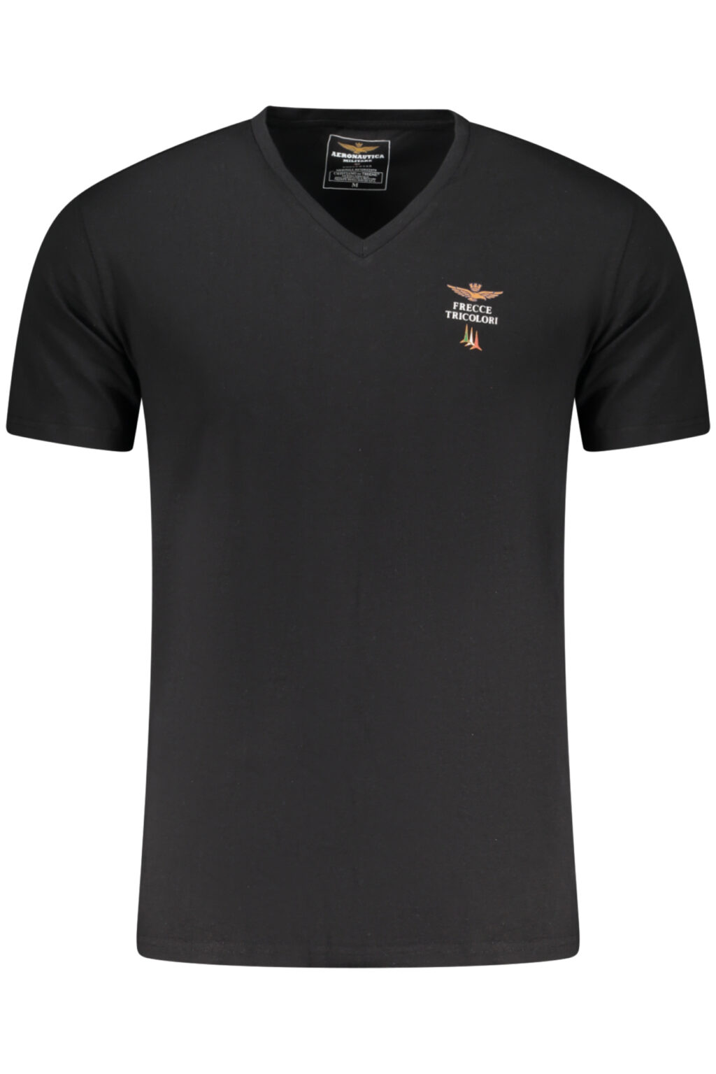 aeronauticamilitaret-shirtesternabileuomonero_1 AERONAUTICA MILITARE vyriški juodi marškinėliai