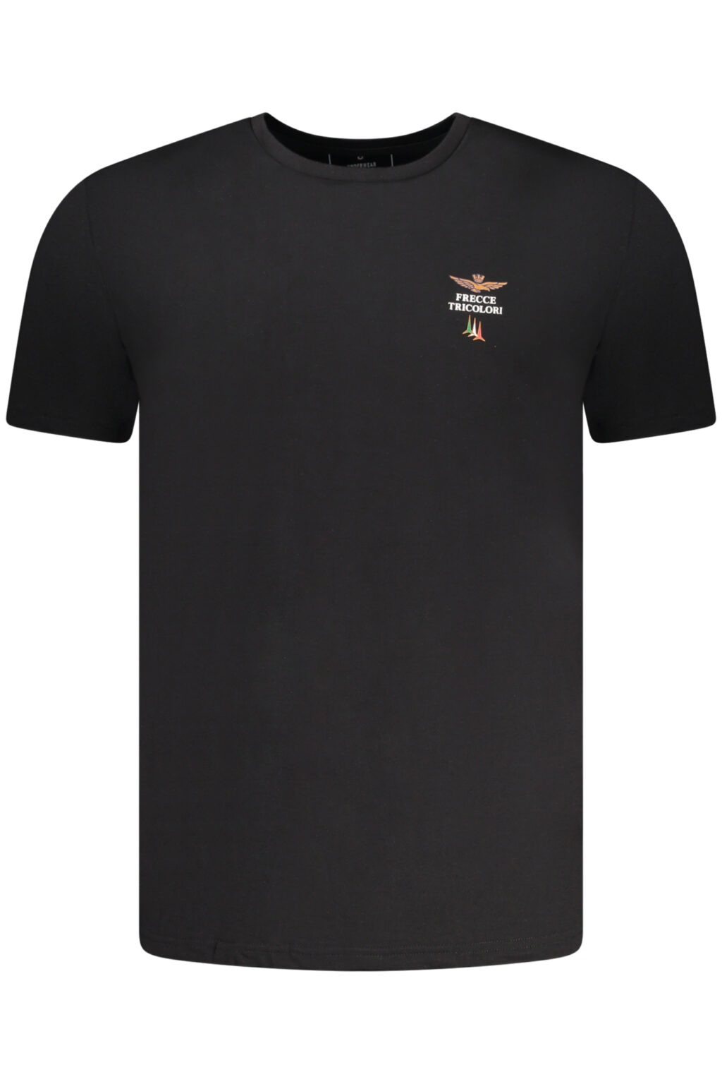 AERONAUTICA MILITARE vyriški juodi marškinėliai