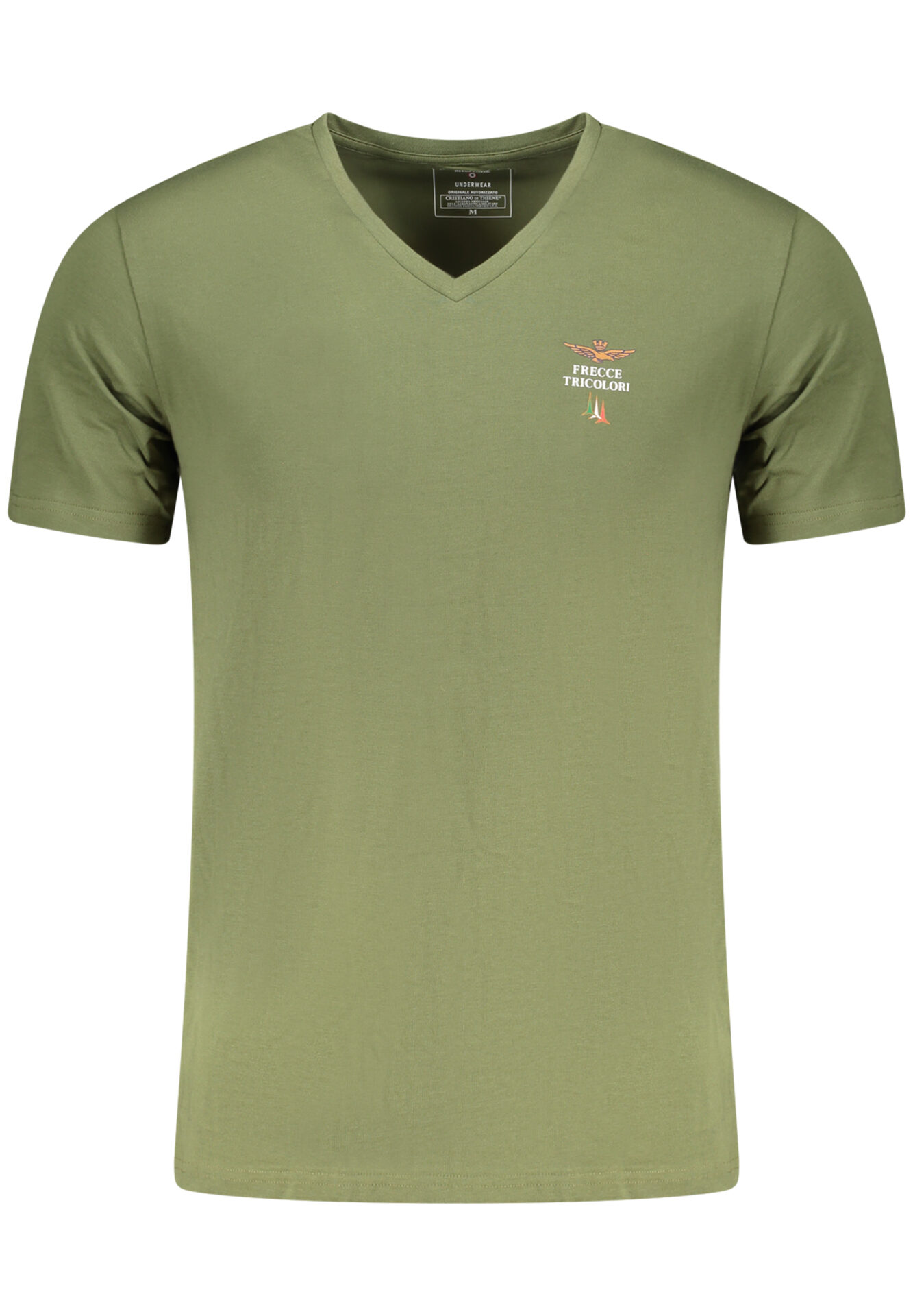 AERONAUTICA MILITARE MEN'S GREEN OUTDOOR T-SHIRT