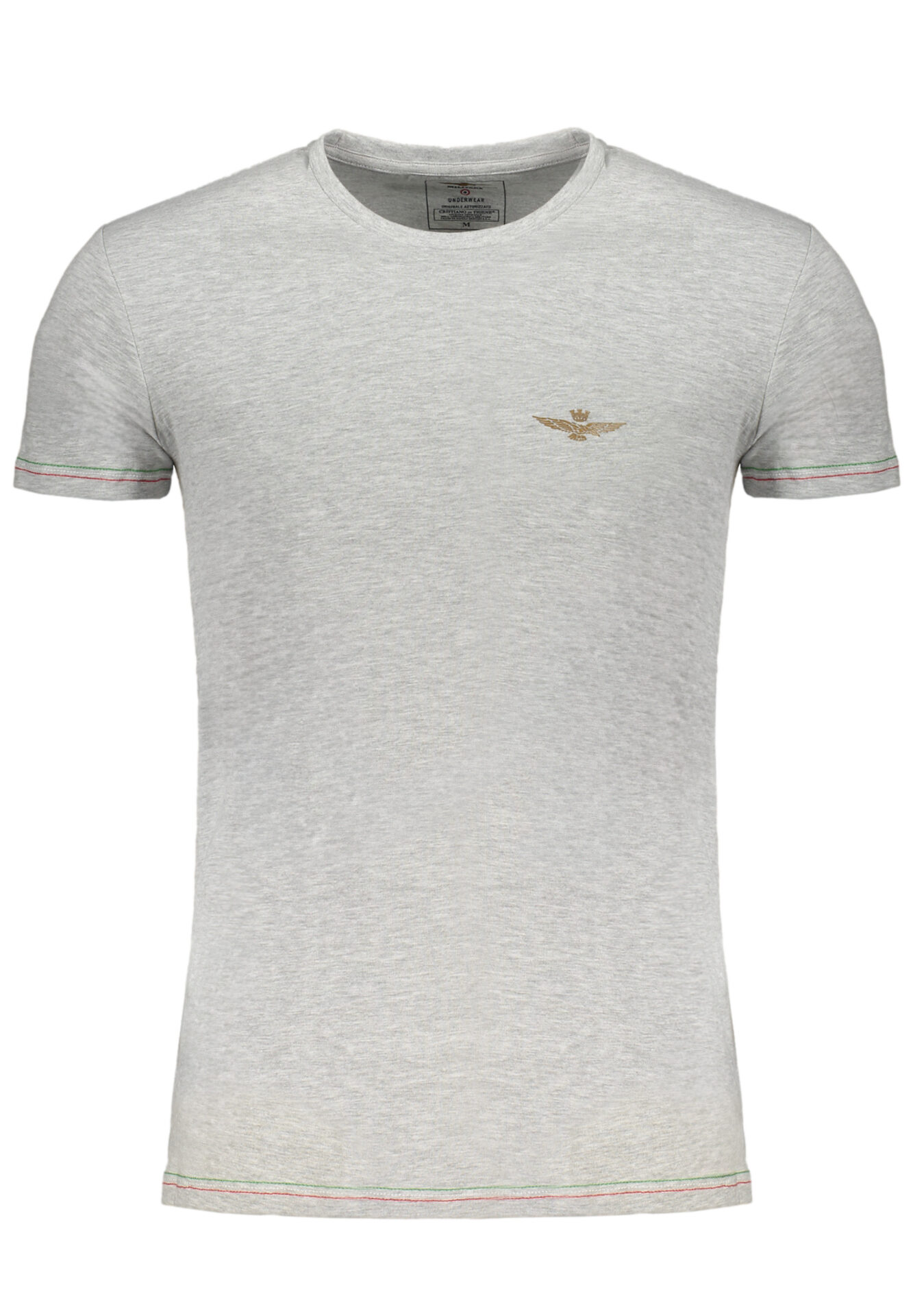 ERONAUTICA MILITARE MEN'S GRAY SHORT SLEEVE T-SHIRT