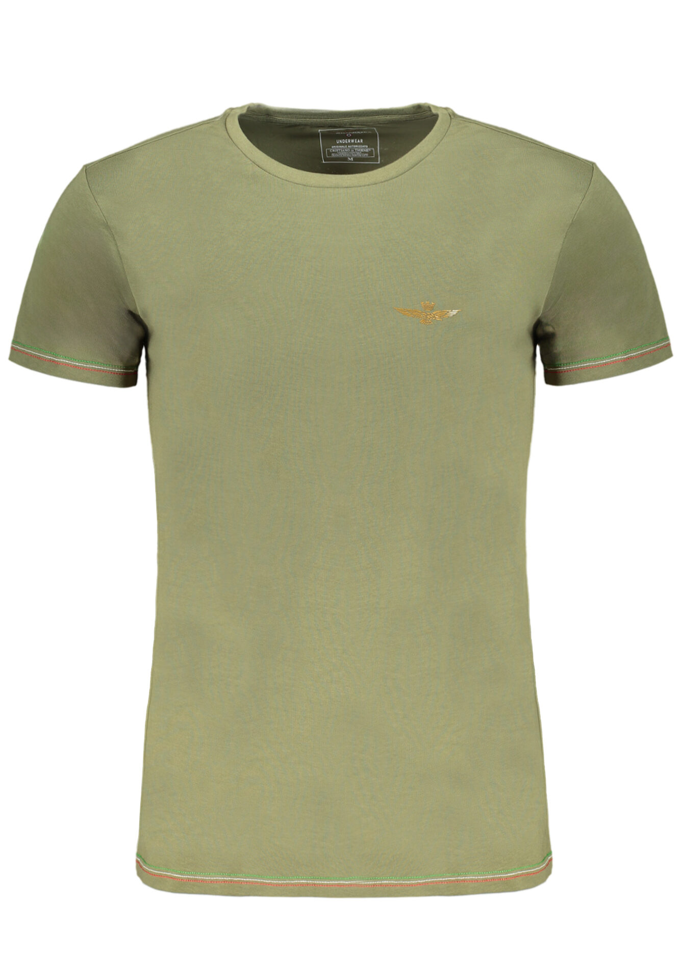 ERONAUTICA MILITARE GREEN MEN'S SHORT SLEEVED T-SHIRT