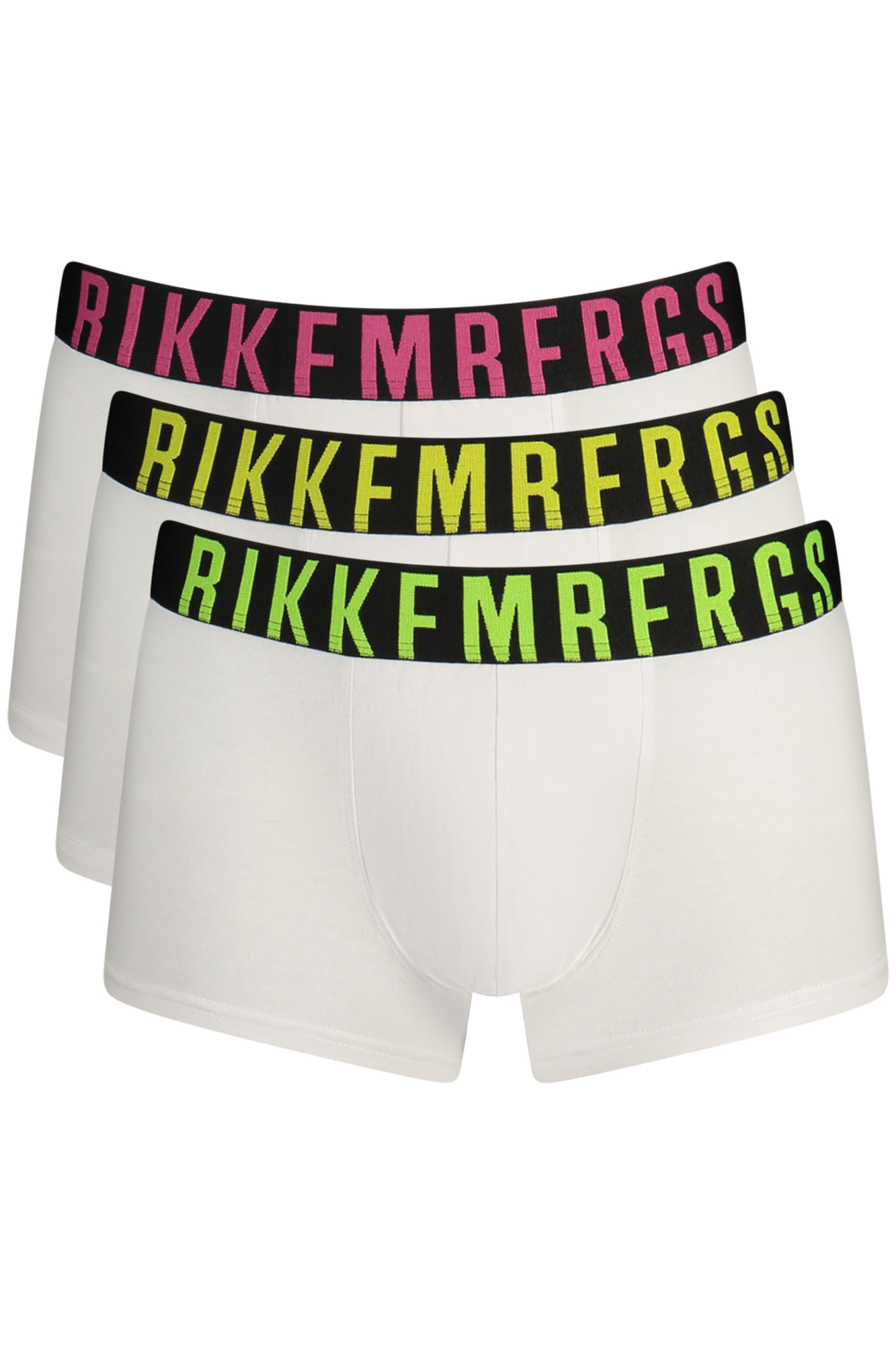 BIKKEMBERGS vyriški balti bokseriai BIKKEMBERGS vyriški balti bokseriai