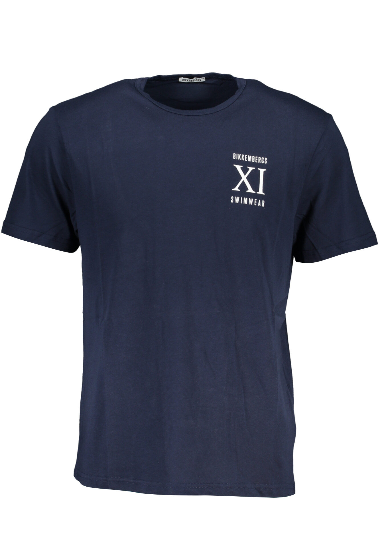 BIKKEMBERGS MEN'S SHORT SLEEVED T-SHIRT BLUE