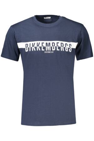 BIKKEMBERGS MEN'S SHORT-SLEEVE T-SHIRT BLUE