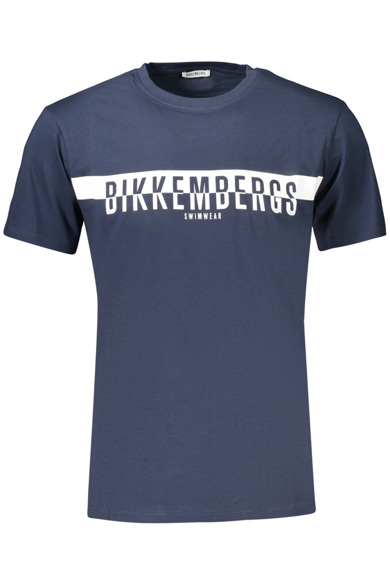 BIKKEMBERGS mėlyni vyriški marškinėliai trumpomis rankovėmis BIKKEMBERGS mėlyni vyriški marškinėliai trumpomis rankovėmis