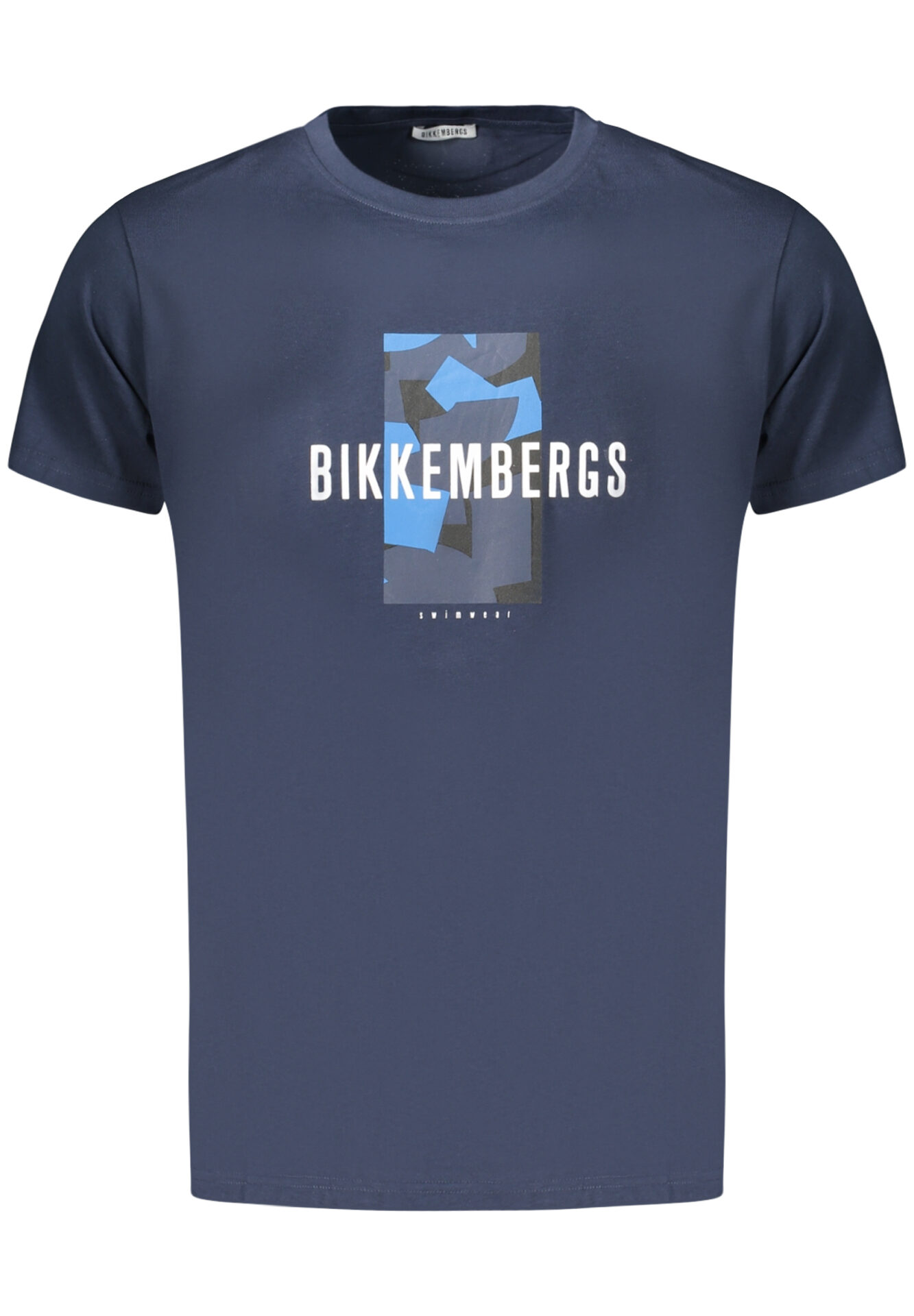 BIKKEMBERGS MEN'S SHORT-SLEEVE T-SHIRT BLUE