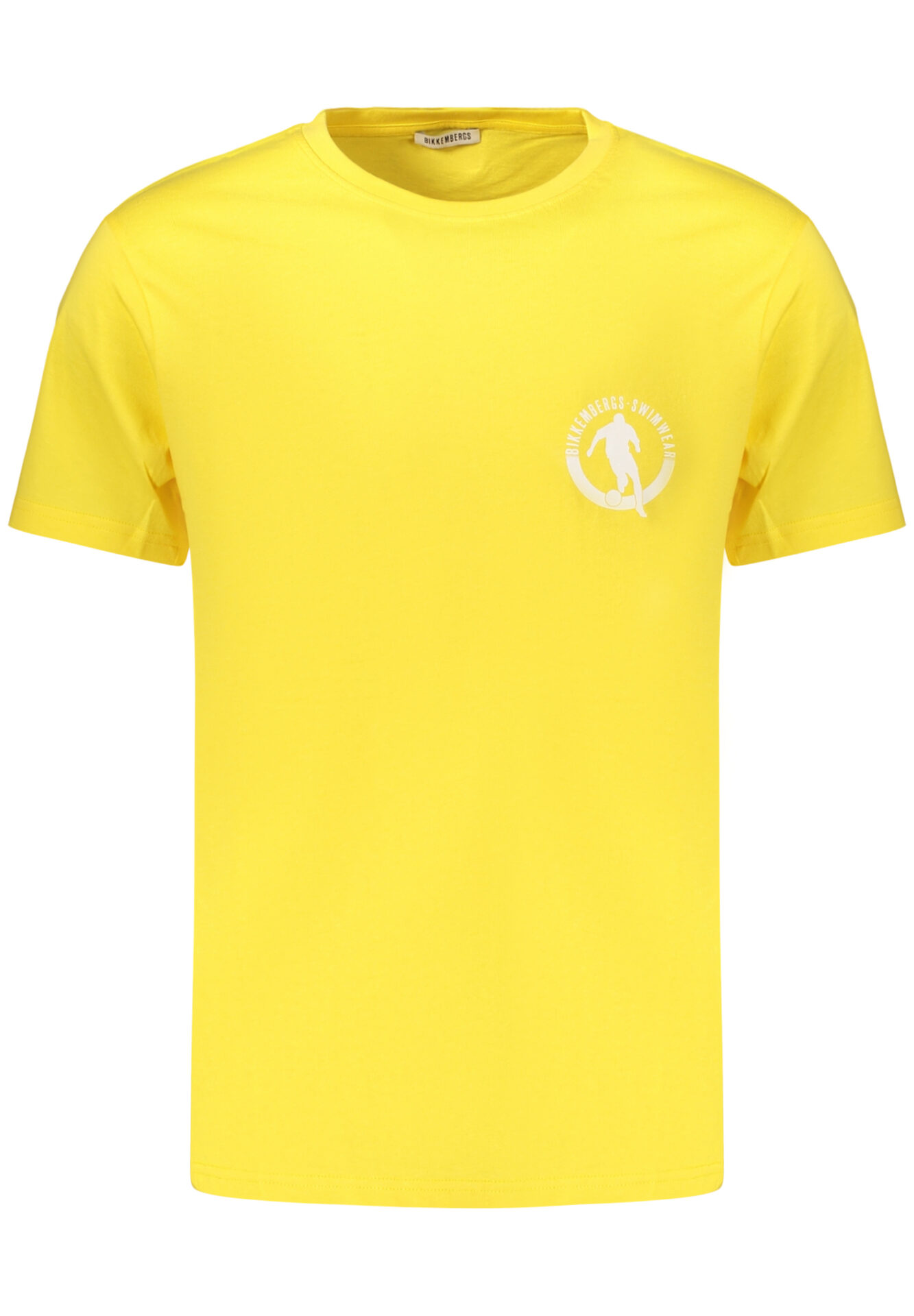 BIKKEMBERGS MEN'S SHORT-SLEEVED T-SHIRT YELLOW
