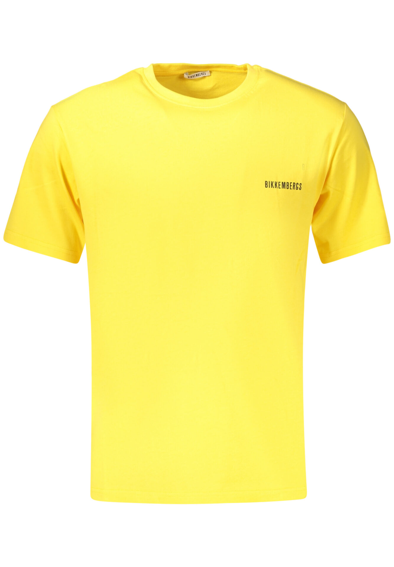 BIKKEMBERGS MEN'S SHORT-SLEEVED T-SHIRT YELLOW