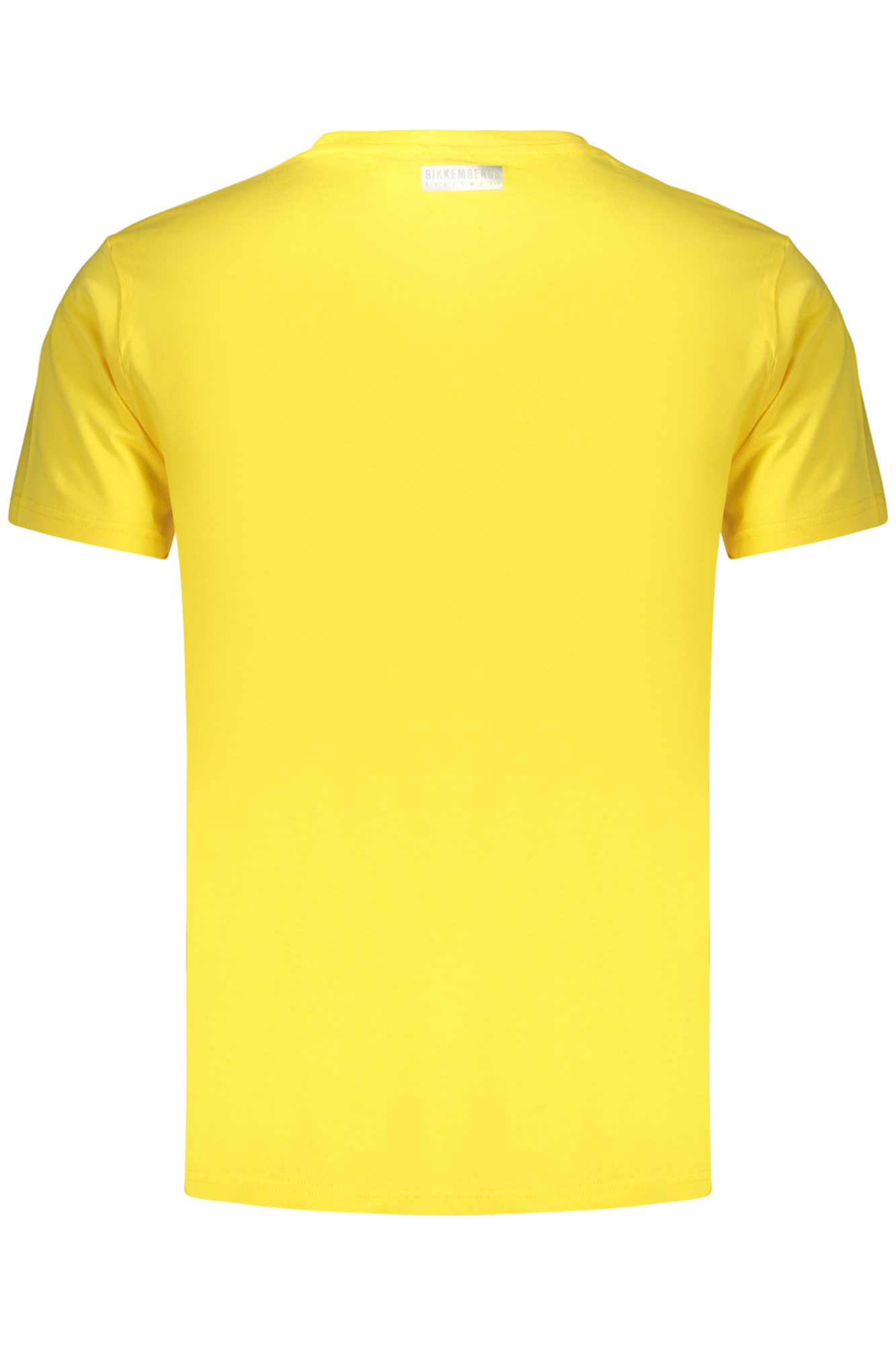 BIKKEMBERGS MEN'S SHORT-SLEEVED T-SHIRT YELLOW BIKKEMBERGS MEN'S SHORT-SLEEVED T-SHIRT YELLOW - Image 2