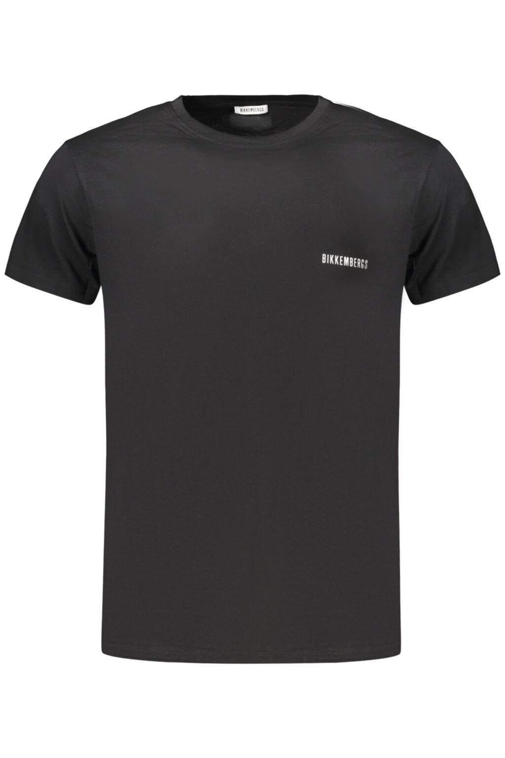 bikkembergst-shirtmanichecorteuomonero_1 BIKKEMBERGS juodi vyriški marškinėliai trumpomis rankovėmis