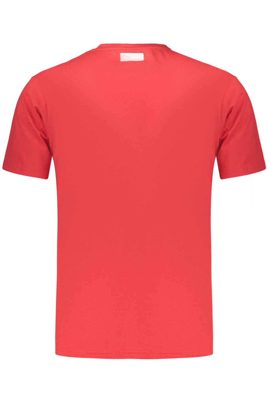 bikkembergst-shirtmanichecorteuomorosso_1 BIKKEMBERGS raudoni vyriški marškinėliai trumpomis rankovėmis