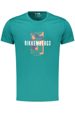 BIKKEMBERGS MEN'S SHORT-SLEEVED T-SHIRT GREEN