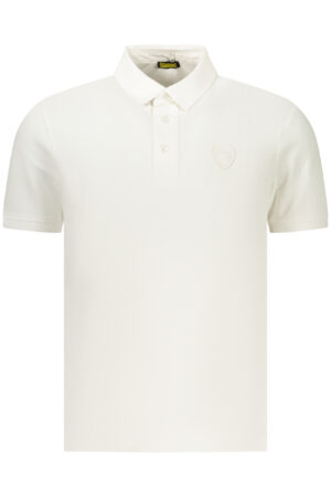 BLAUER APPAREL MEN'S SHORT-SLEEVE POLO SHIRT WHITE