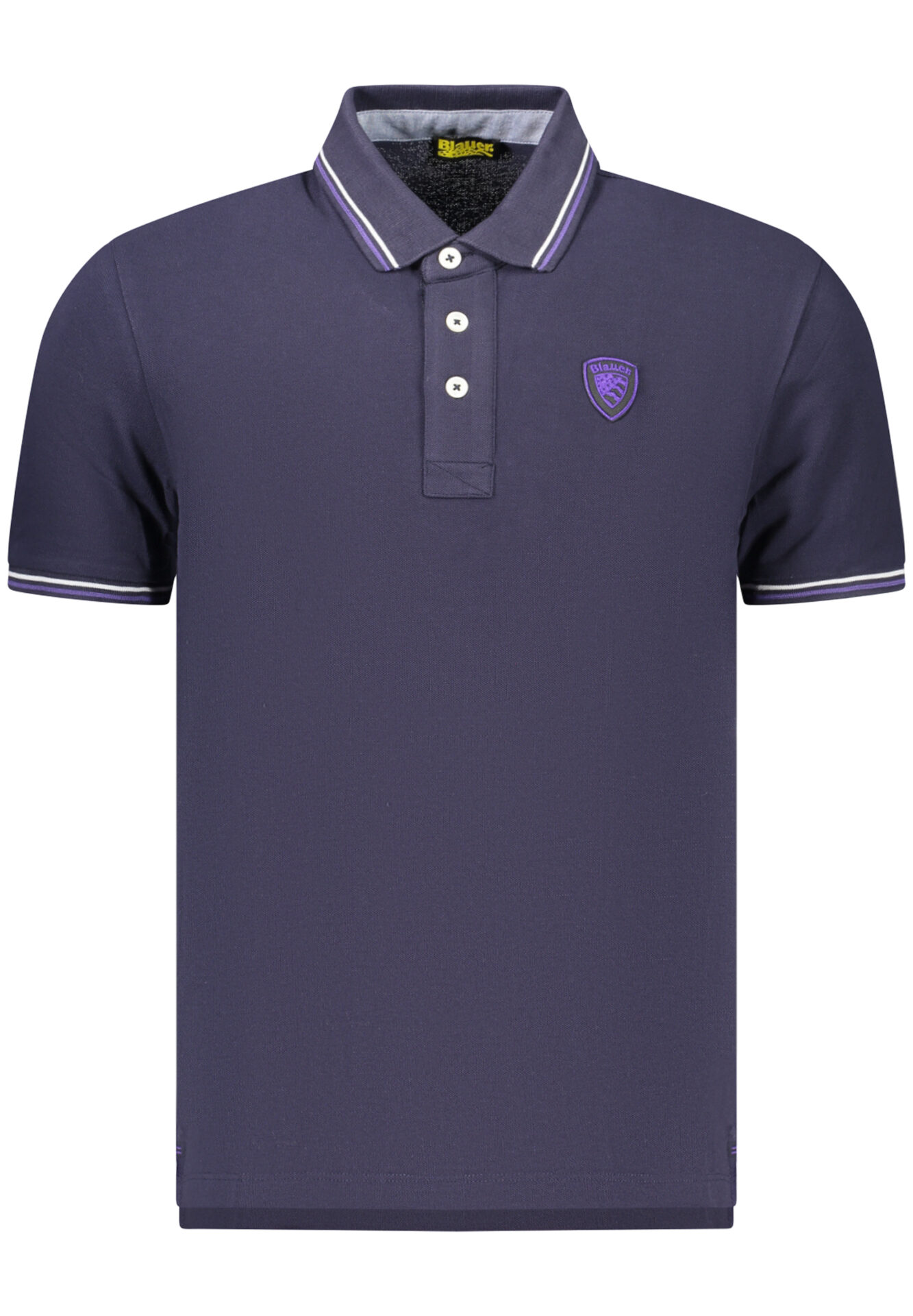 BLAUER APPAREL MEN'S SHORT-SLEEVE POLO SHIRT, BLUE