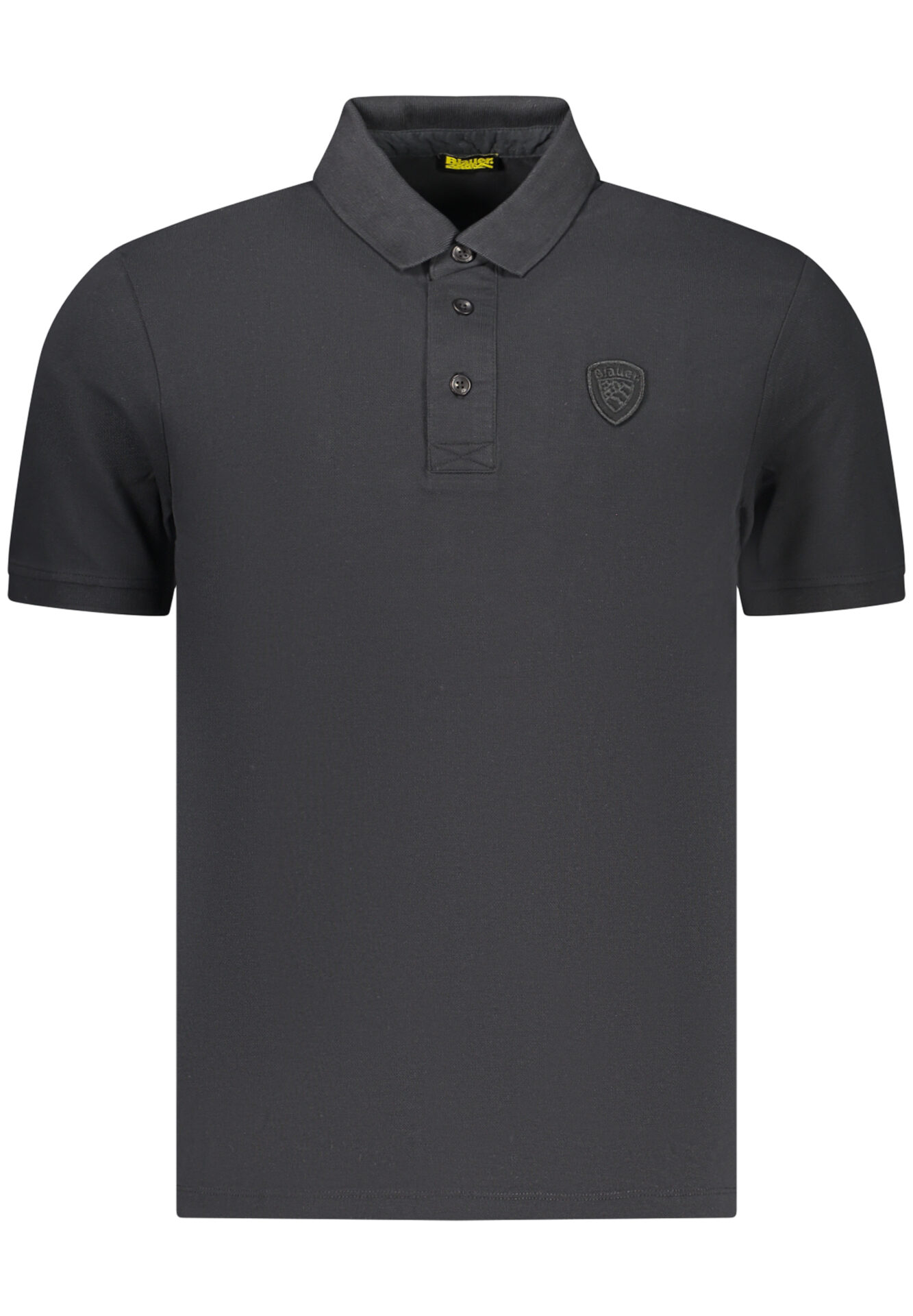 BLAUER APPAREL MEN'S SHORT-SLEEVE POLO SHIRT, BLACK