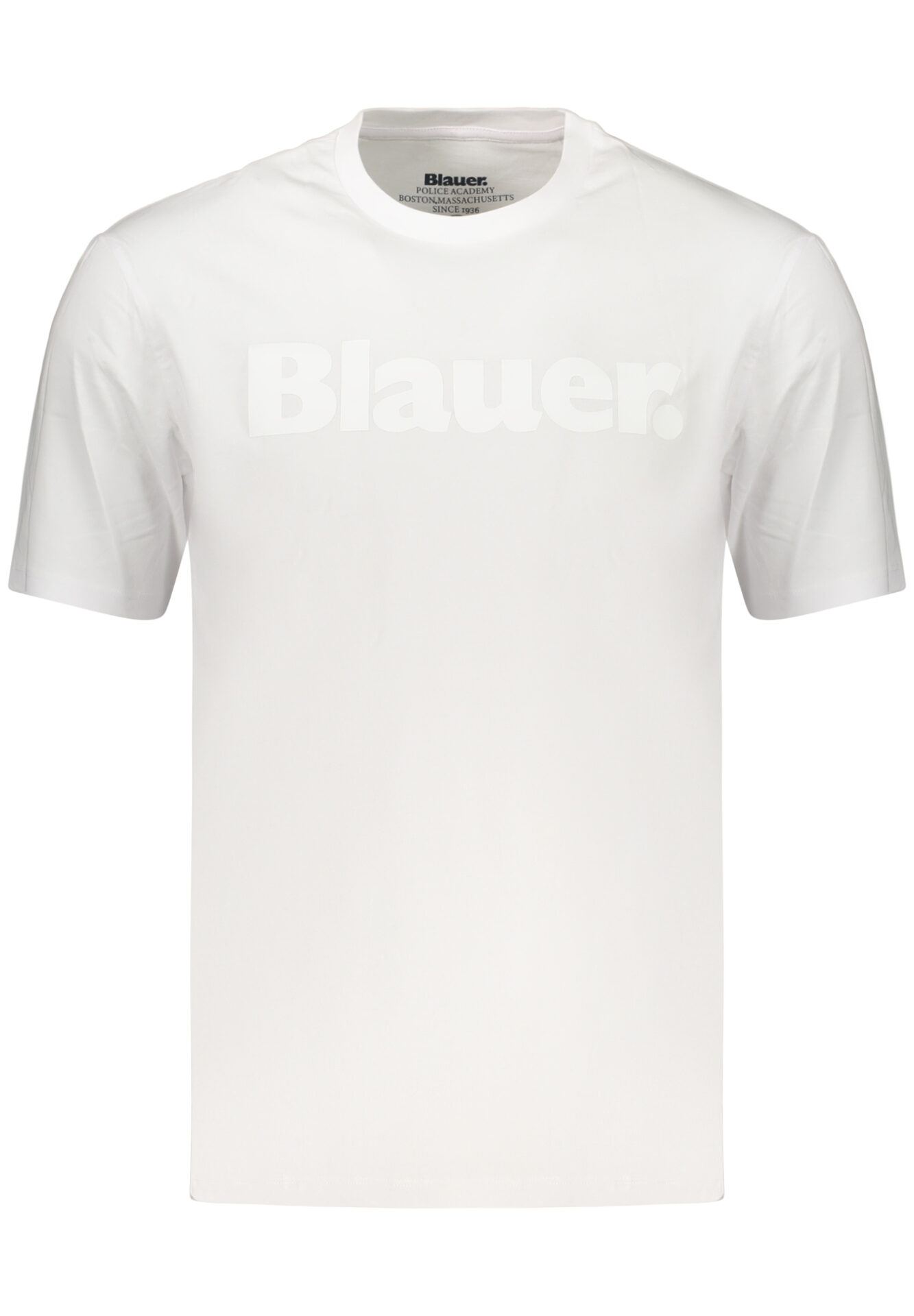 BLAUER APPAREL MEN'S SHORT-SLEEVE T-SHIRT WHITE