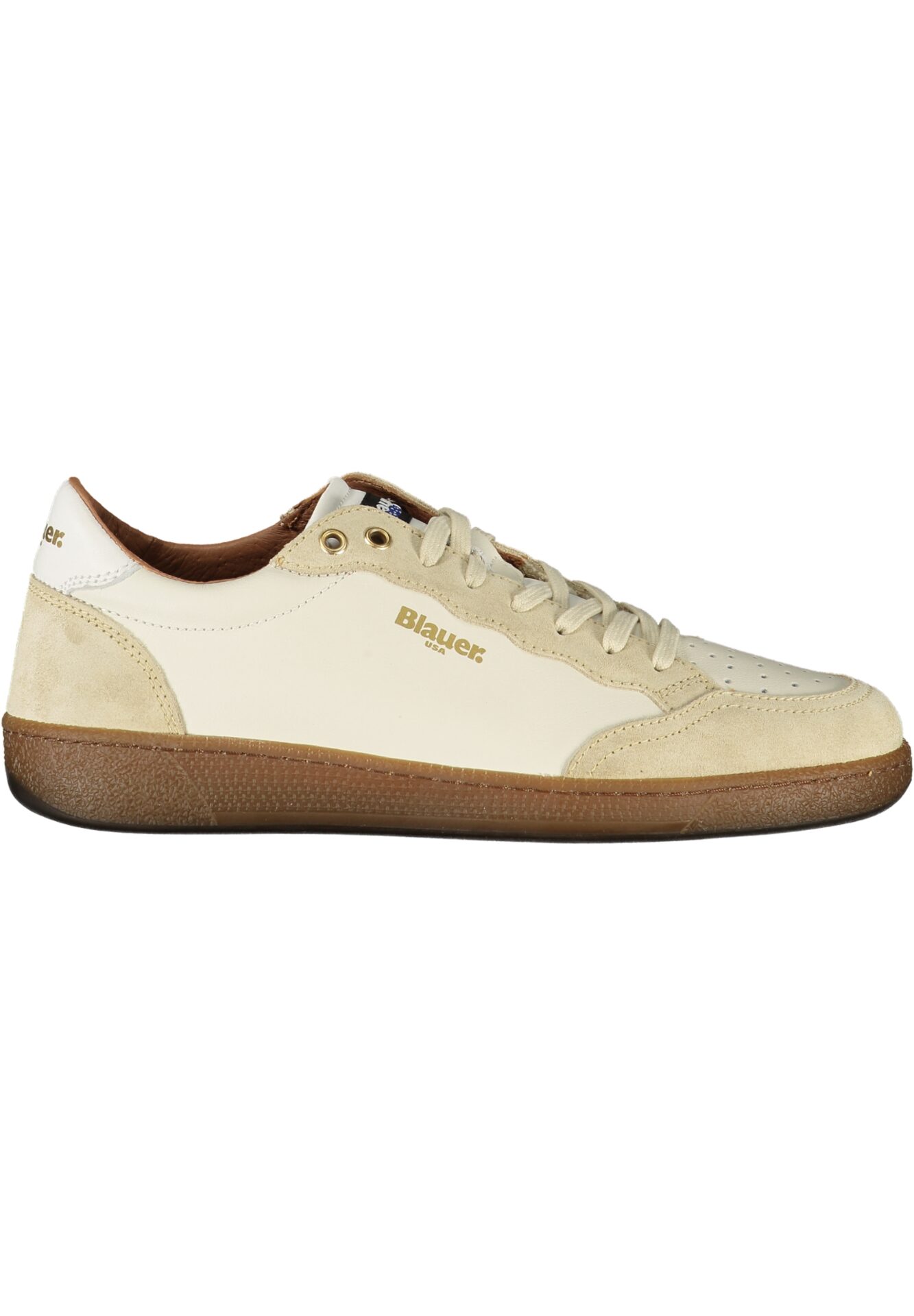BLAUER MEN'S WHITE SPORTS SHOES