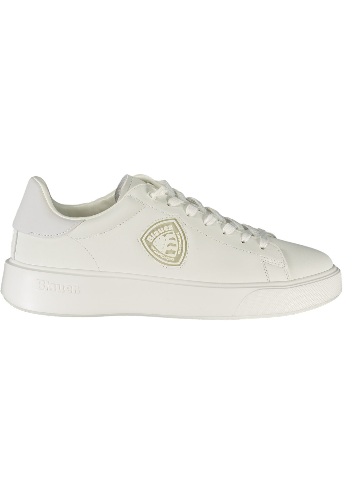 BLAUER MEN'S WHITE SPORTS SHOES