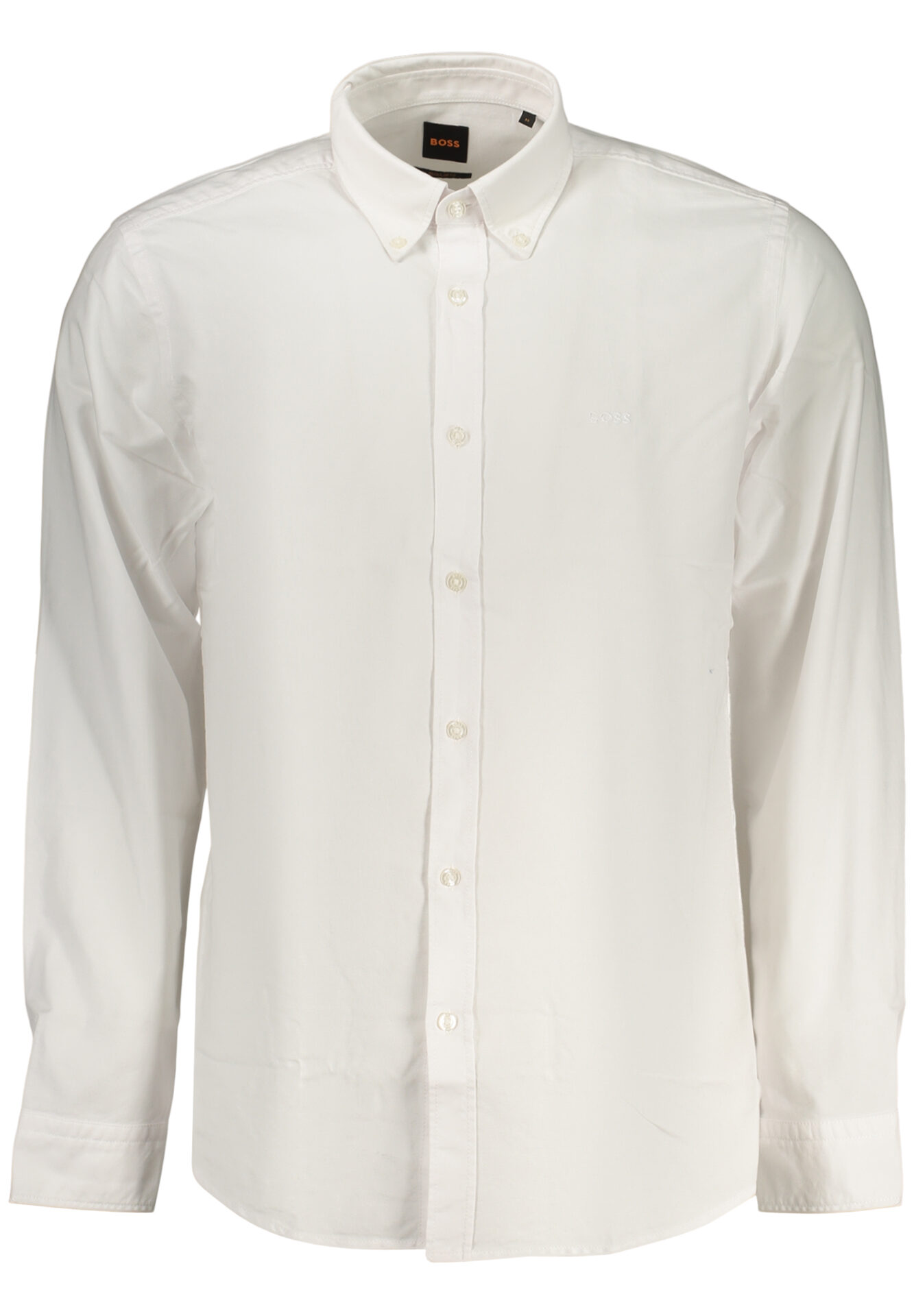 BOSS MEN'S LONG-SLEEVED WHITE SHIRT