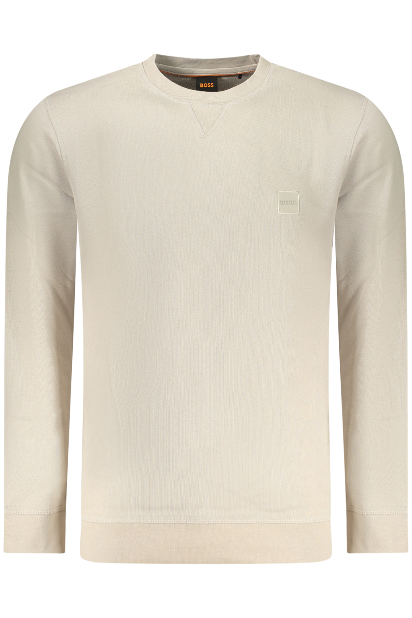 BOSS MEN'S ZIP-UP SWEATSHIRT, BEIGE BOSS MEN'S ZIP-UP SWEATSHIRT, BEIGE