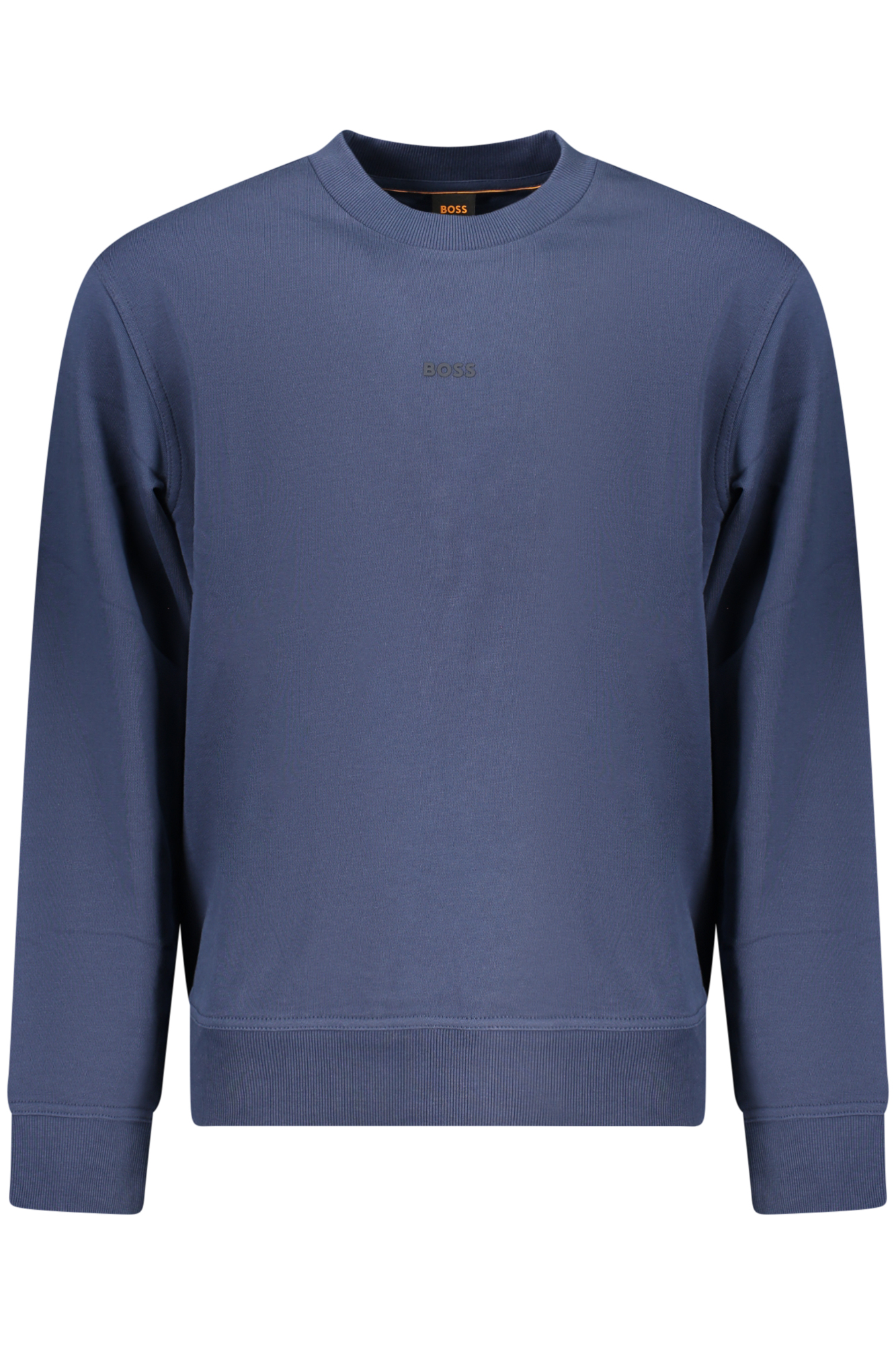 BOSS MEN'S BLUE ZIP-UP SWEATSHIRT BOSS MEN'S BLUE ZIP-UP SWEATSHIRT
