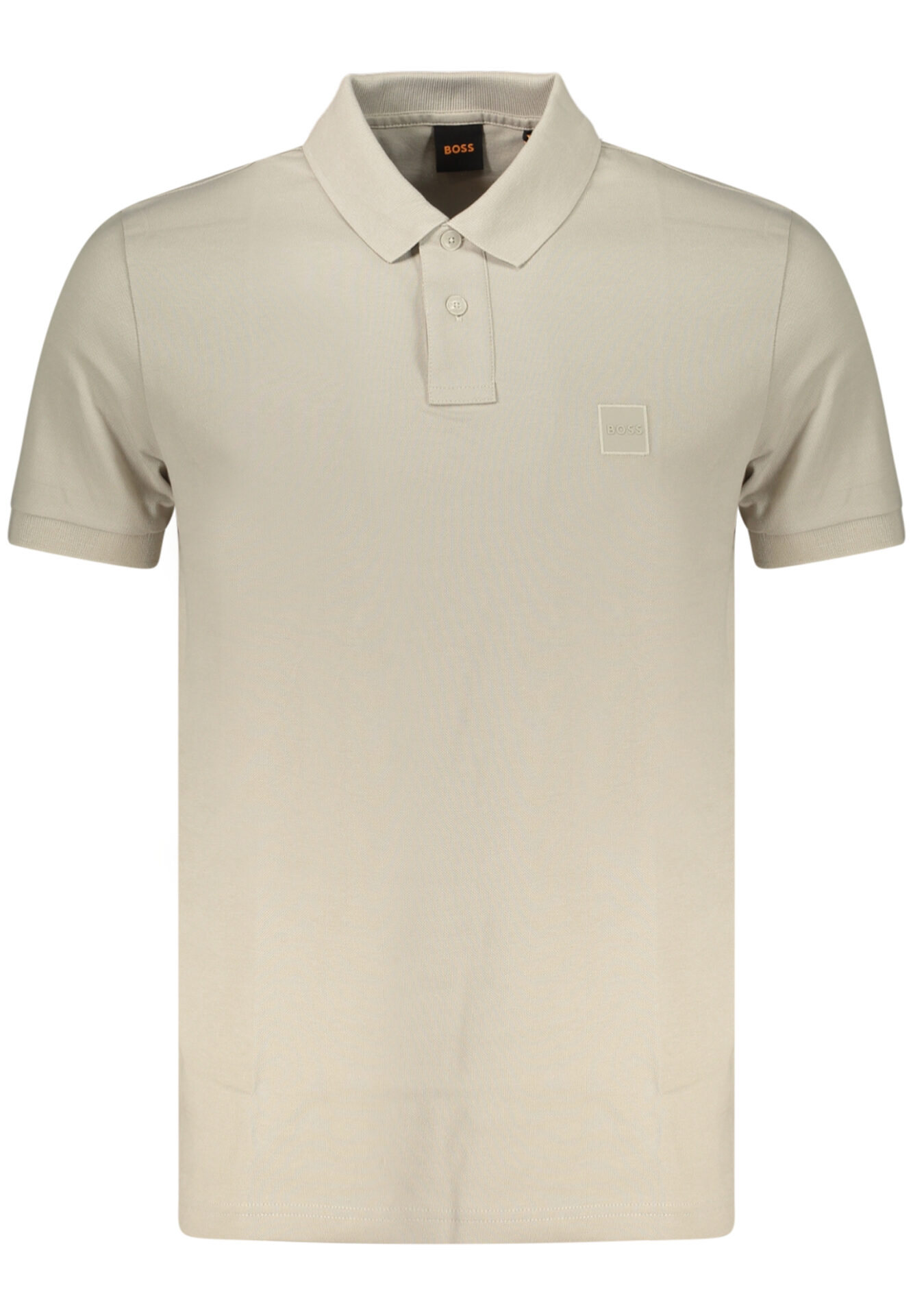 BOSS MEN'S SHORT-SLEEVE POLO SHIRT, BEIGE
