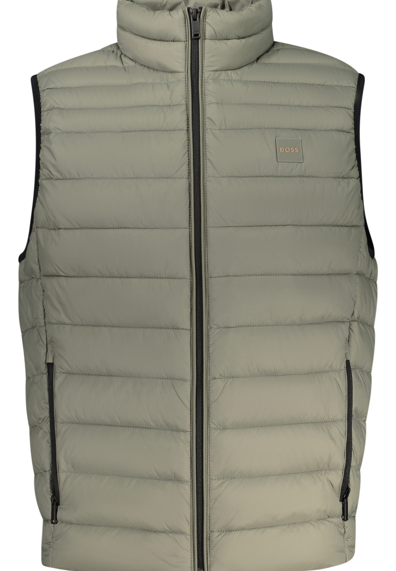 BOSS MEN'S GREEN SLEEVELESS JACKET