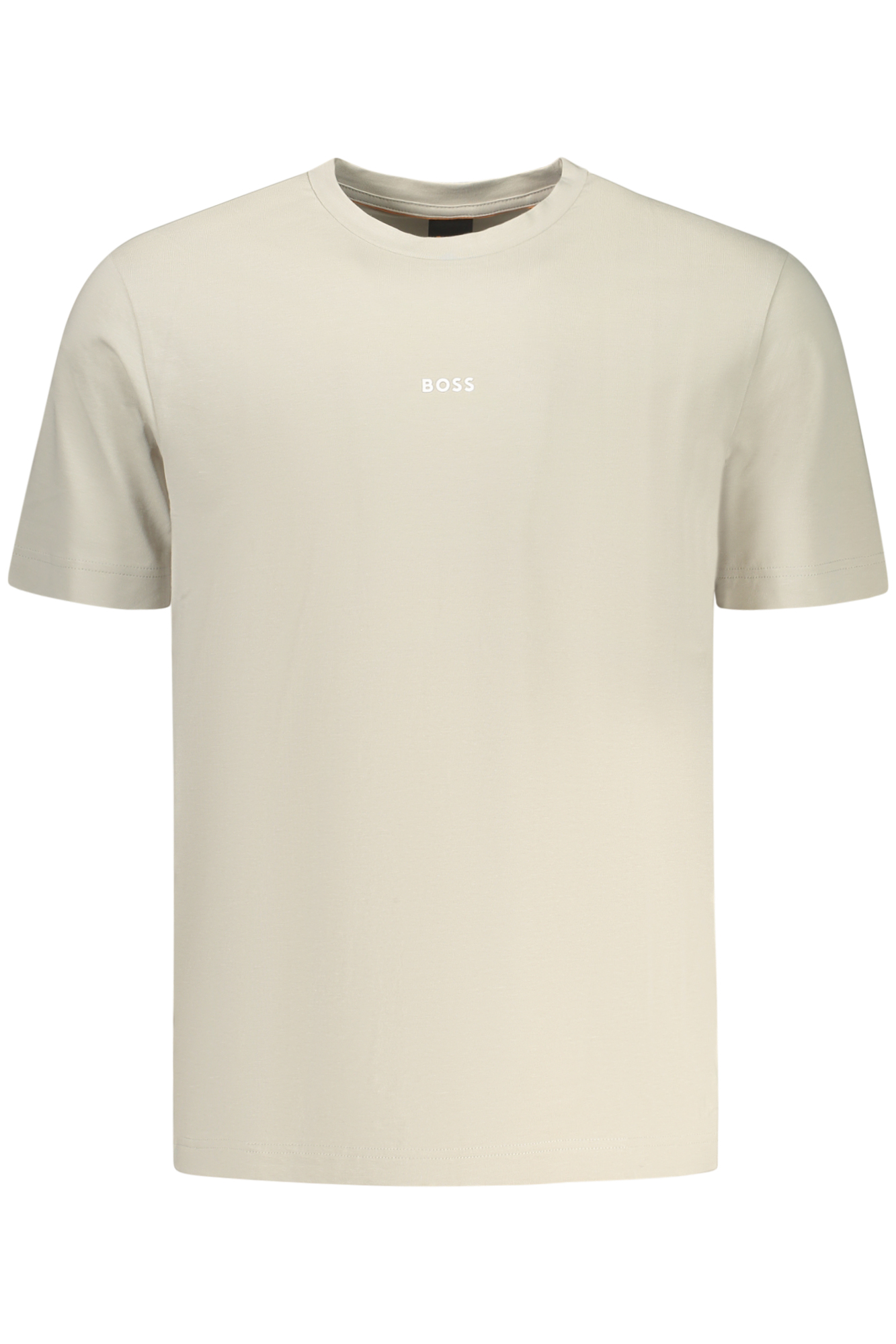 BOSS MEN'S SHORT-SLEEVE T-SHIRT BEIGE BOSS MEN'S SHORT-SLEEVE T-SHIRT BEIGE