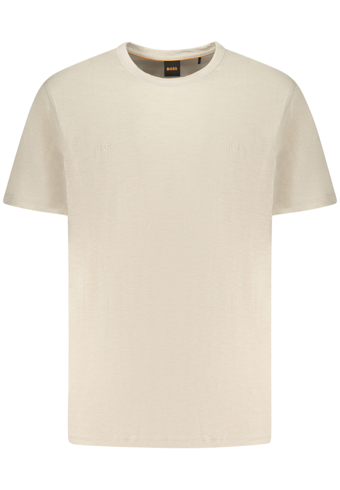BOSS MEN'S SHORT-SLEEVE T-SHIRT BEIGE
