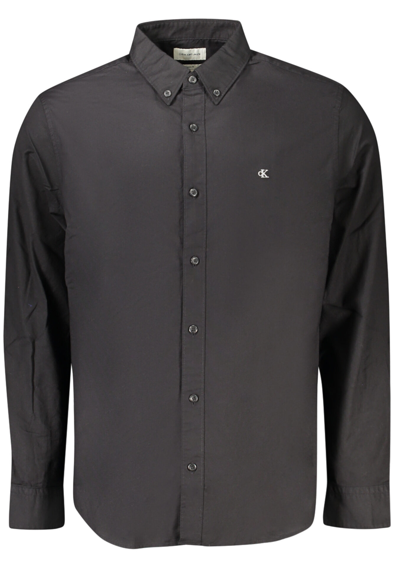 CALVIN KLEIN MEN'S LONG-SLEEVED SHIRT BLACK